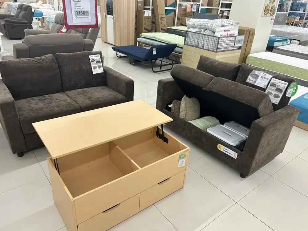PROMO SOFA SET PENYIMPANAN