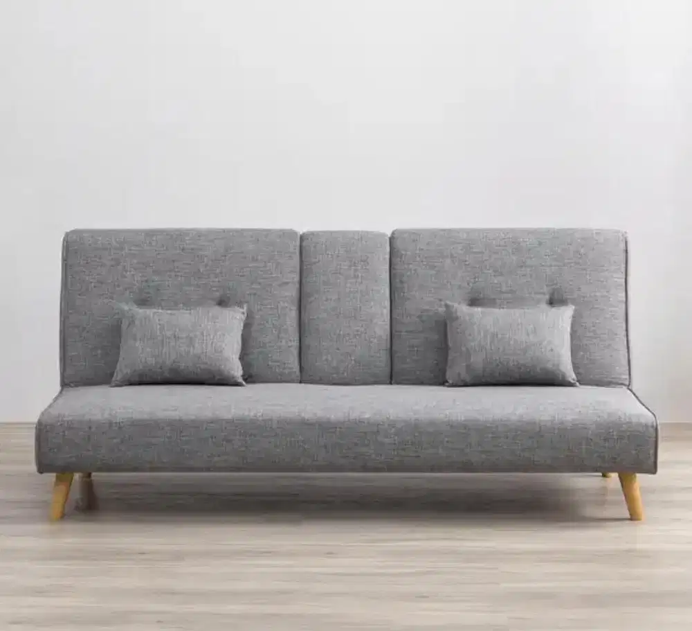 Sofa Bed Japandi Style Warna Abu-Abu