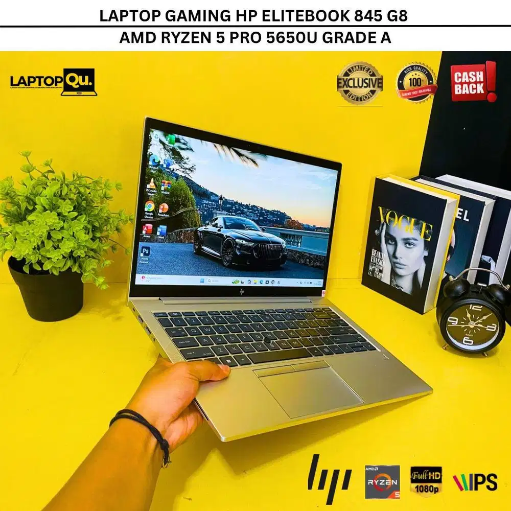 HP ELITEBOOK 845 G8 AMD RYZEN 5 PRO 5650U/16GB/256GB/FHD IPS/GRADE A