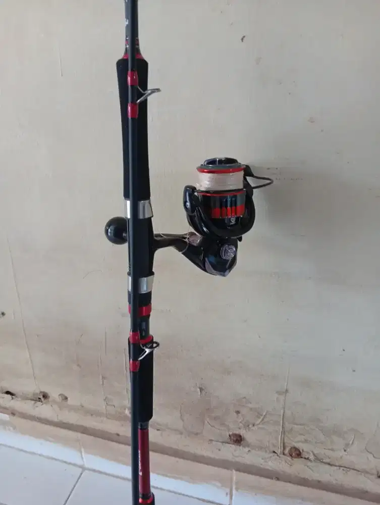 Jual cepat joran shore jigging 270cm + reel 6000hg