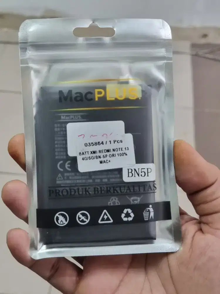Baterai Redmi note 13 4G /5G /BN-5P kualitas Original 100% macplus