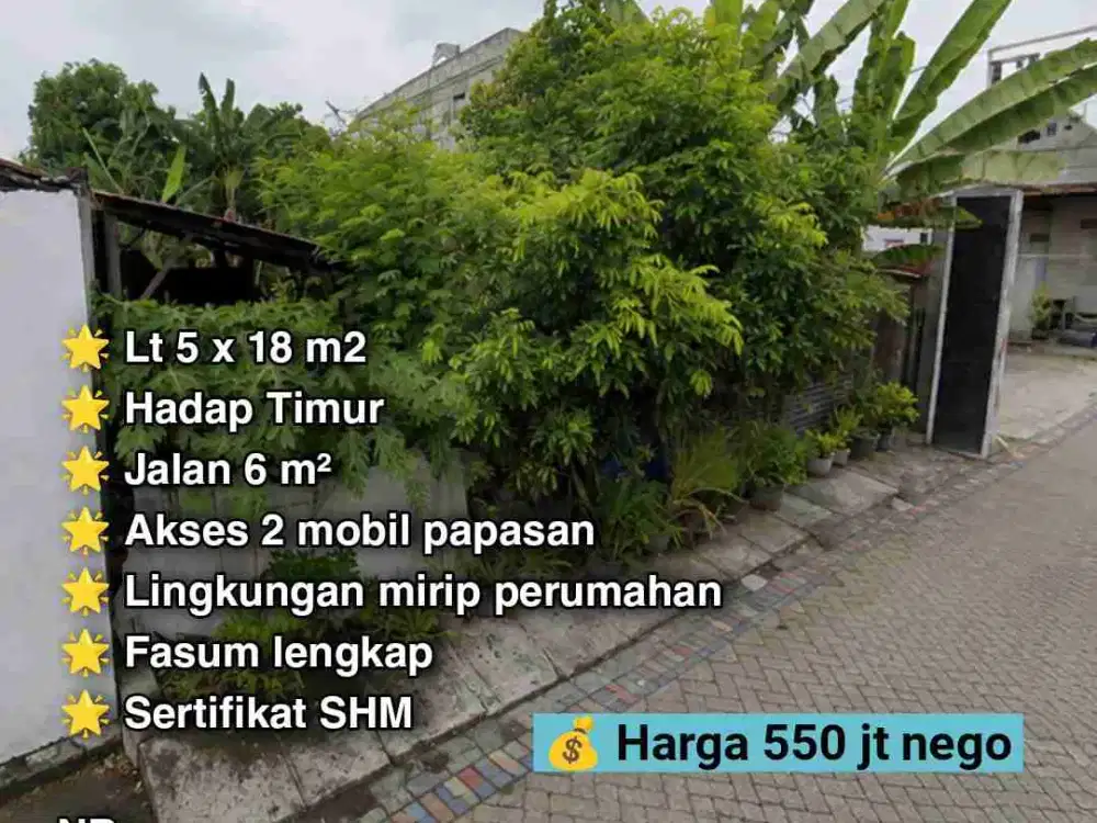 Dijual Tanah Di Karangan Jaya Wiyung Surabaya Tanah Tembus gang Belakang