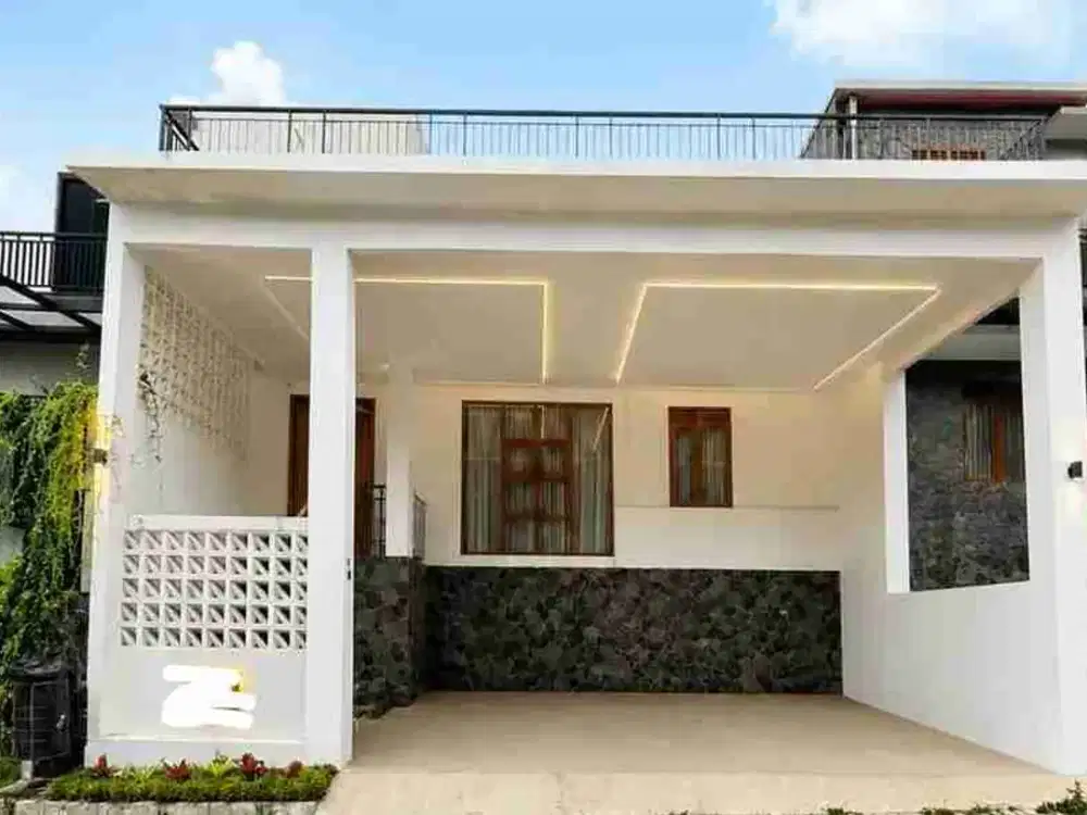 Rumah semi funished modern minimasi strategis di Pesona Bali City View Residence ciwaruga bandung
