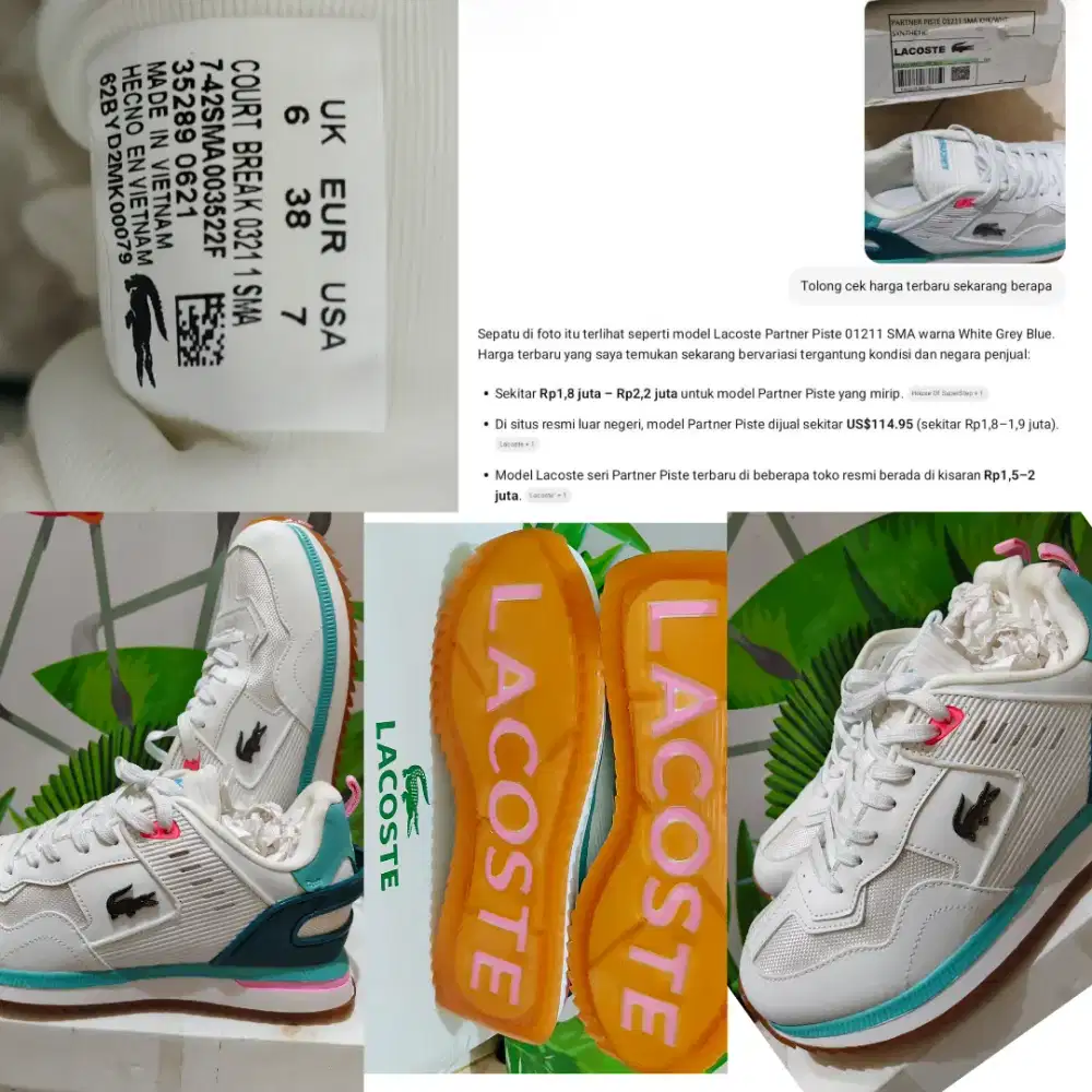 Sepatu Lacoste ori