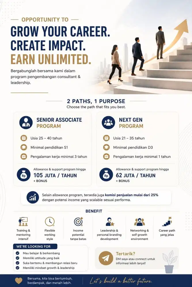Cari Tambahan Income / Karier Baru? Join Our Team