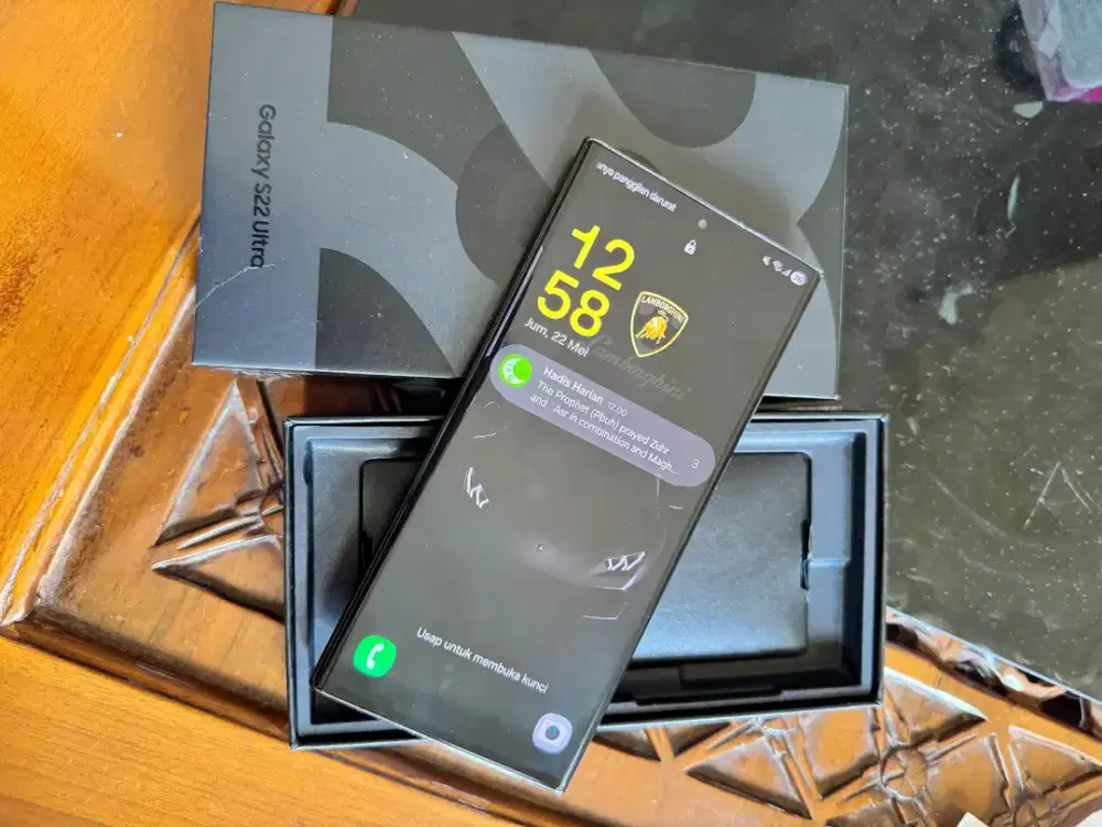 Samsung s22 ultra ram12/256gb warna hitam mulus