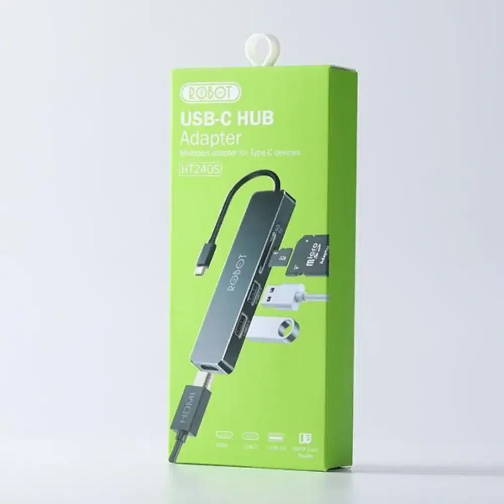 Adapter Adaptor Usb Type-C Robot Usb-C Hub