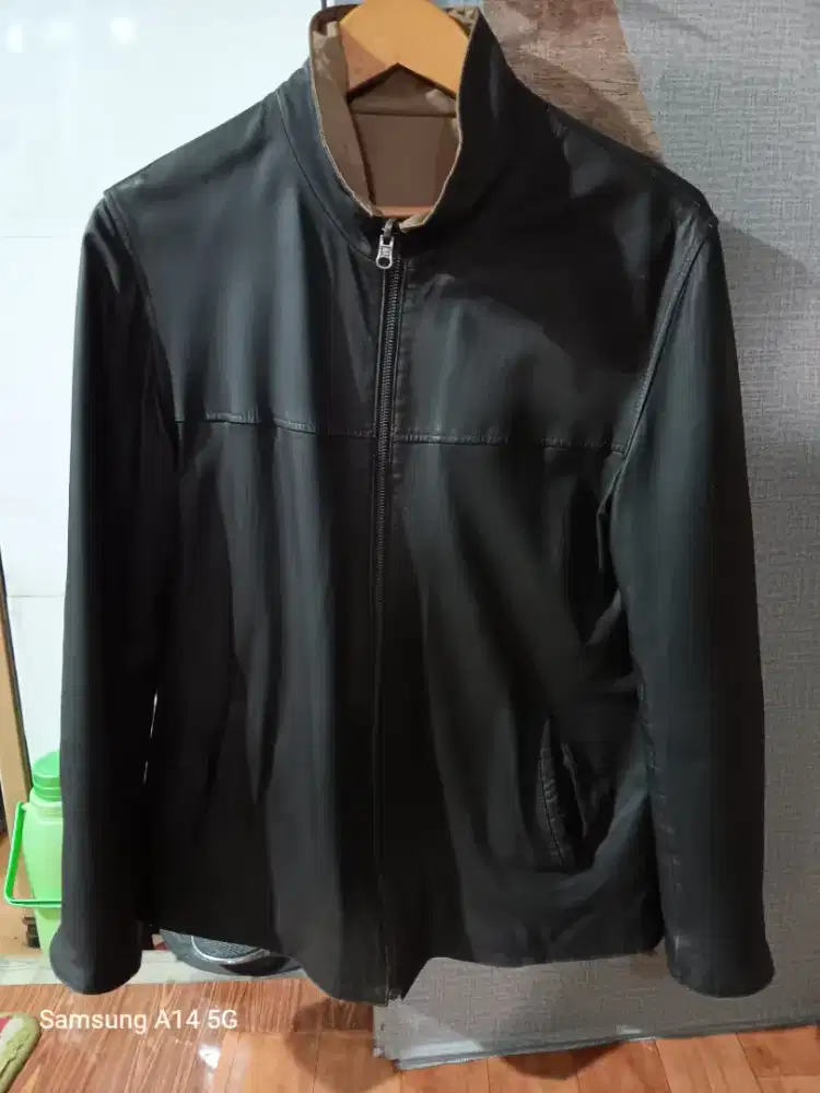 Jaket kulit asli