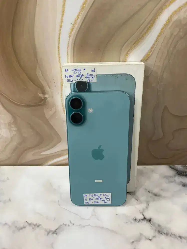 Iphone 16 Plus 256Gb Teal (Resmi, Garansi sd Agustus 2026)