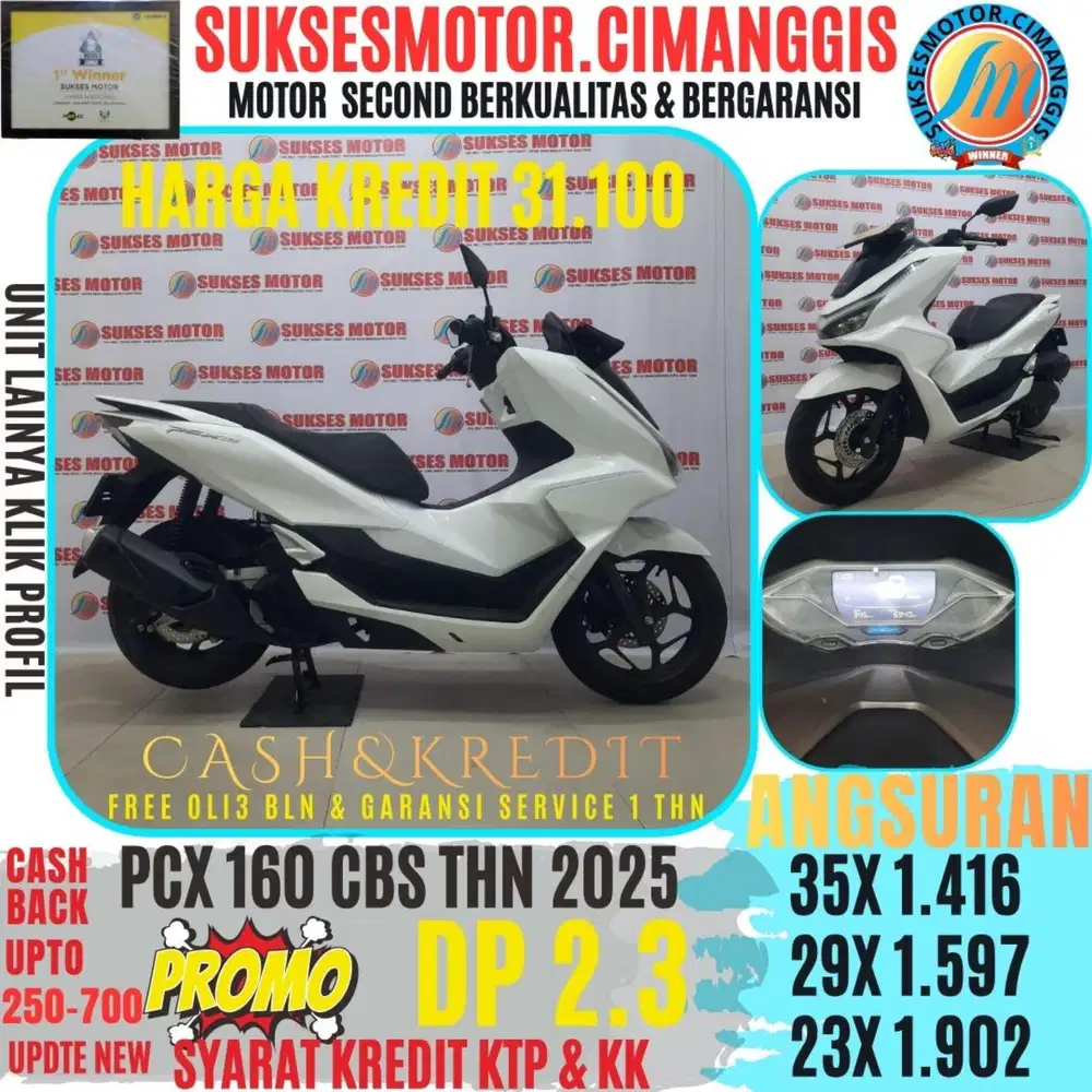 PCX 160 CBS PROMOTERMURAH CASHBACK UPTO700RB BERGARANSI SERVICE