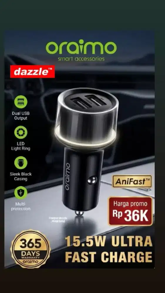 Car charger oraimo  OCC 152D