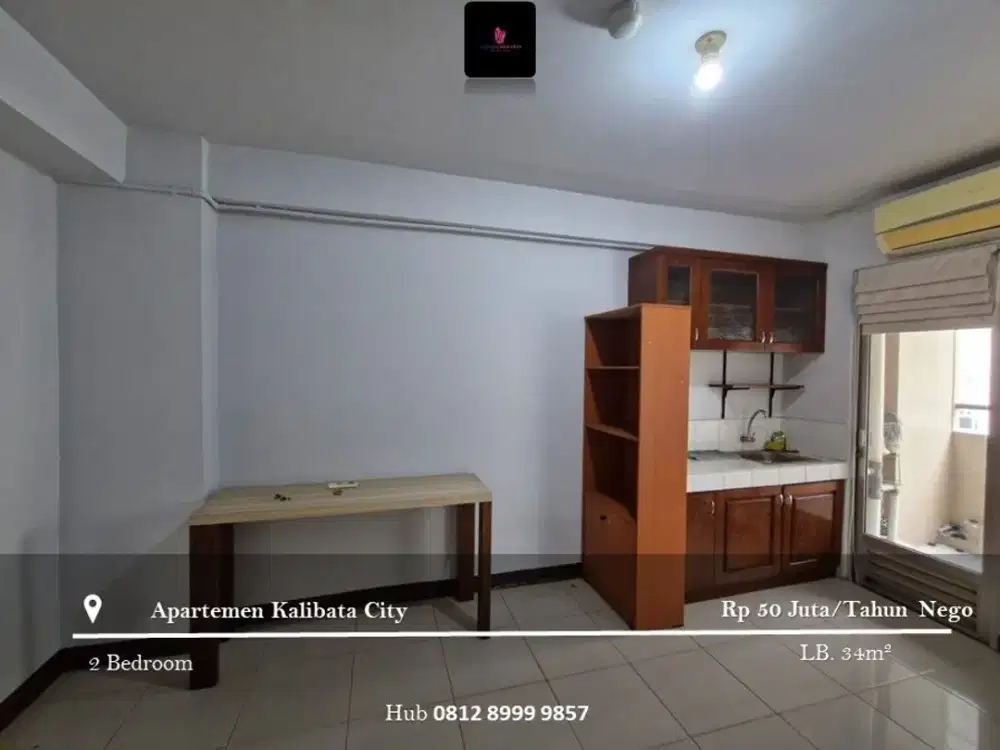 Disewakan Apartement Kalibata City Low Floor 2BR Full Furnished