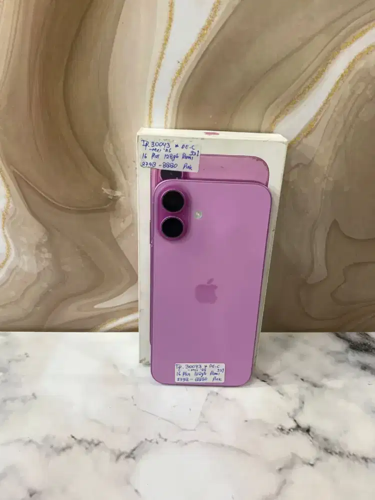Iphone 16 Plus 128Gb Pink (Resmi)