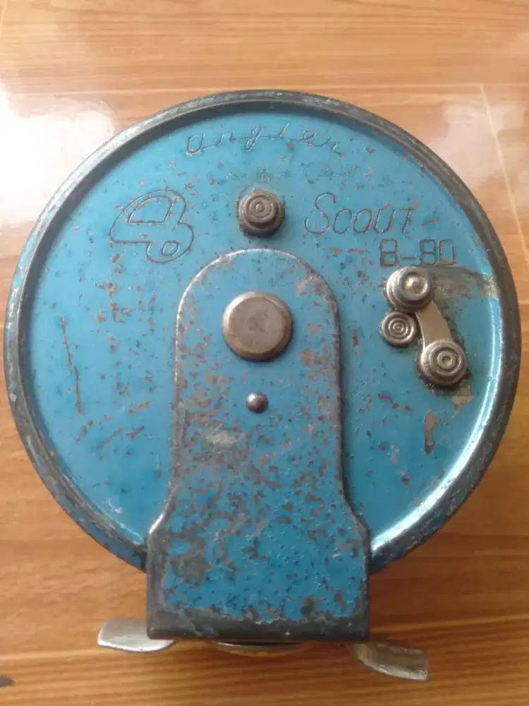 reel pancing vintage Angler Scout 8-80 Centerpin made in japan