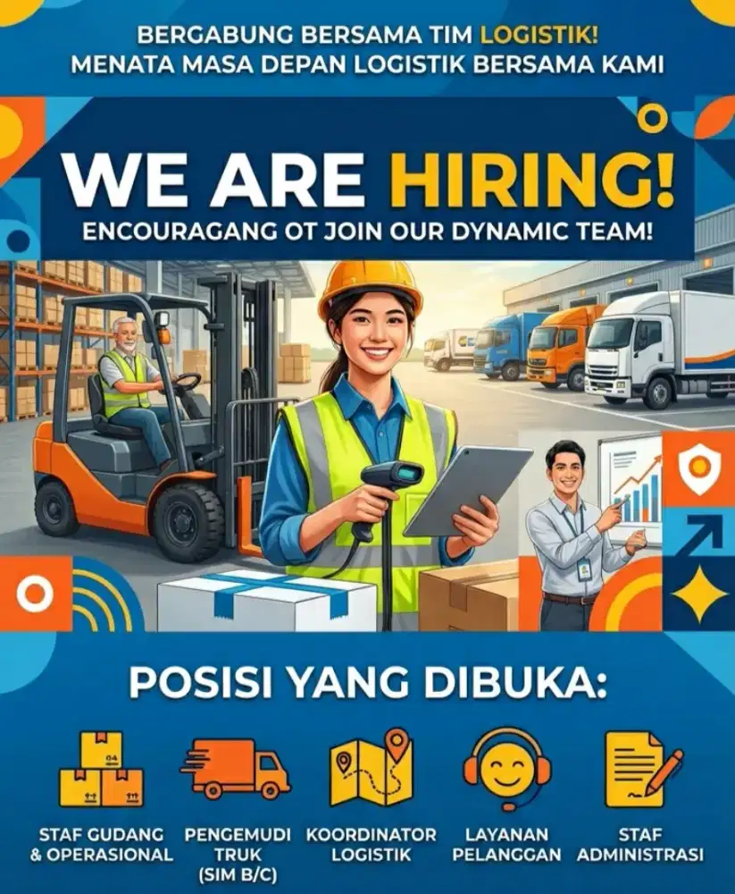 Info lowongan kerja perusahaan logistik segera