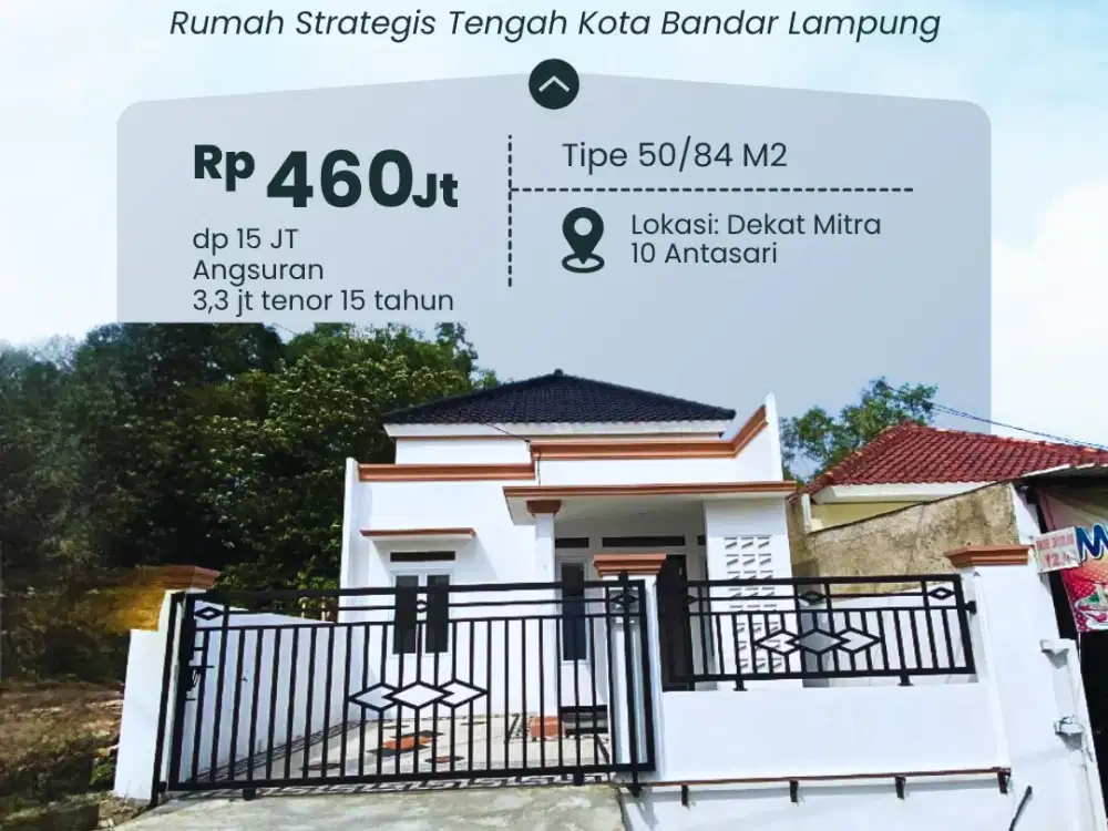 RUMAH DI JUAL MURAH DI ANTASARI DEKAT JL UTAMA ( MITRA 10 )-400 JTAN AMAN BANJIR