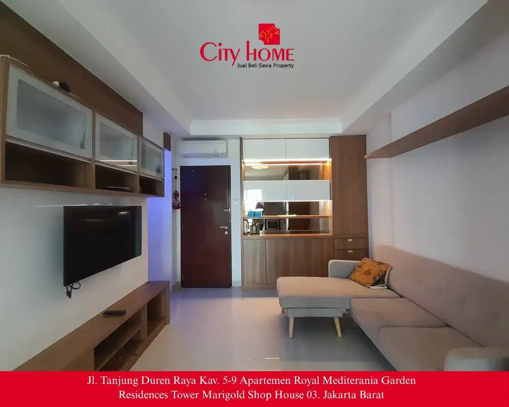 Sewa Apartemen Furnished 3 BR di Mediterania Garden Residences 2
