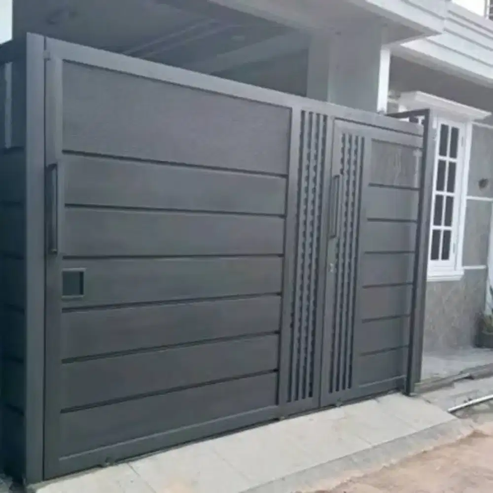Pintu pagar dobel seling termurah 6262