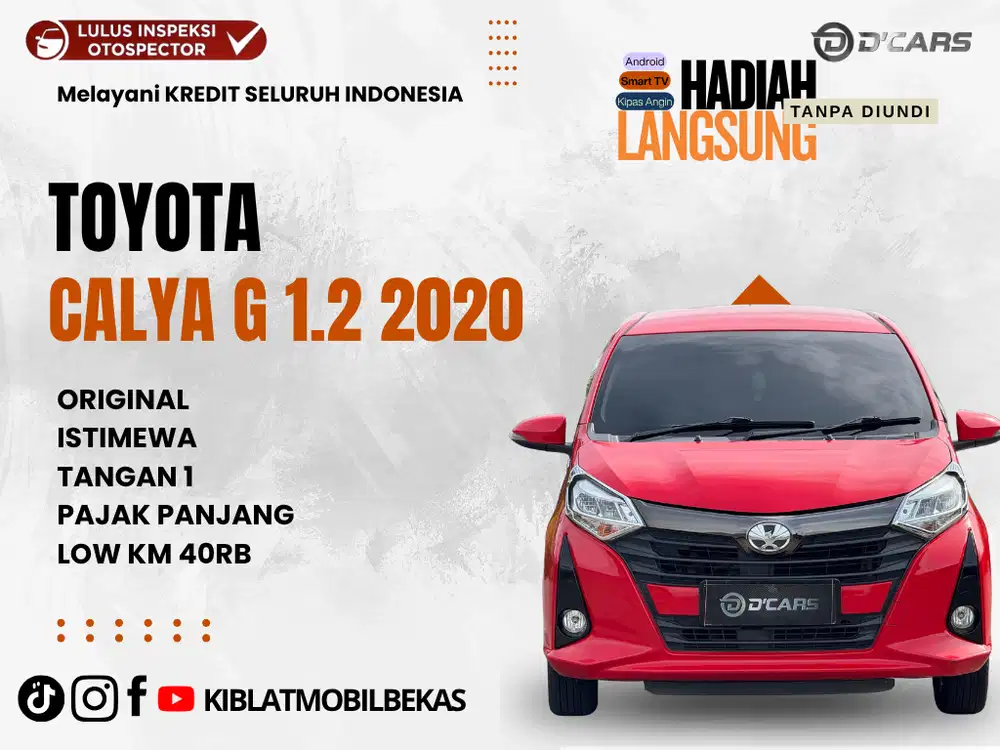 TOYOTA CALYA G 1.2 2020 LOW KM ORIGINAL ISTIMEWA