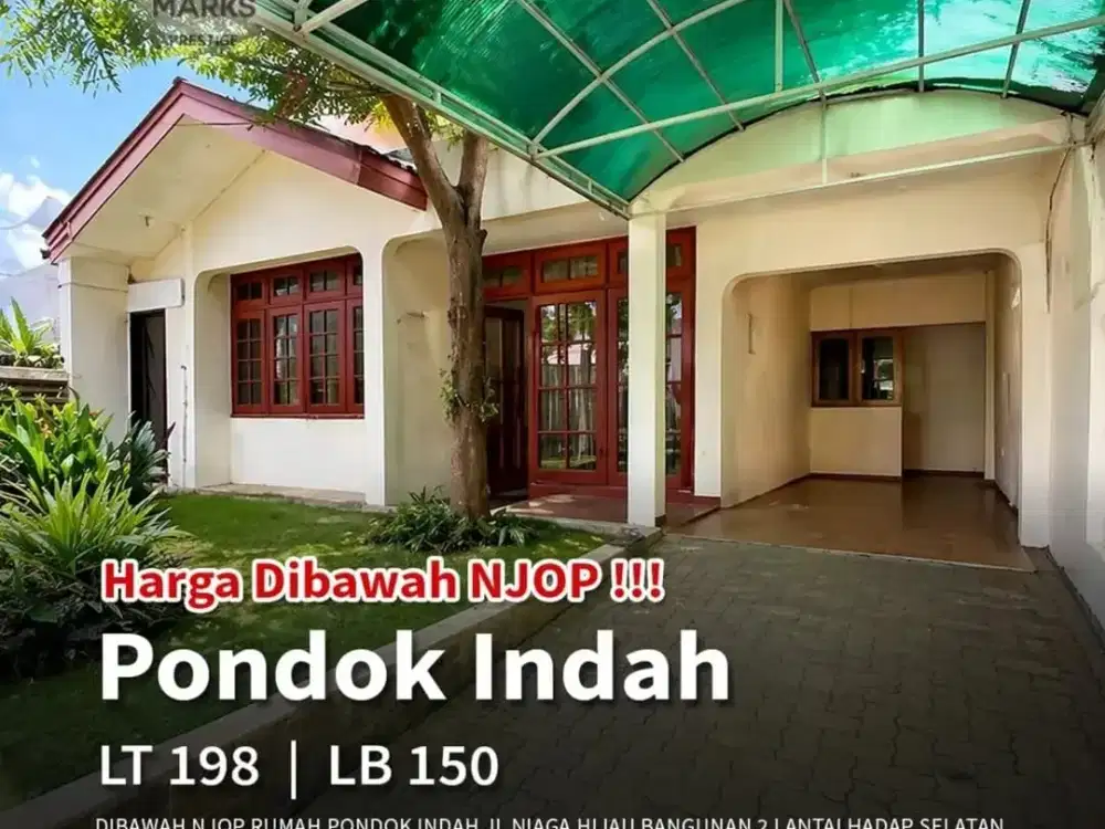 *HOT PRICE* FOR SALE HARGA DI BAWAH NJOP RUMAH JL NIAGA HIJAU PONDOK INDAH JAKARTA SELATAN