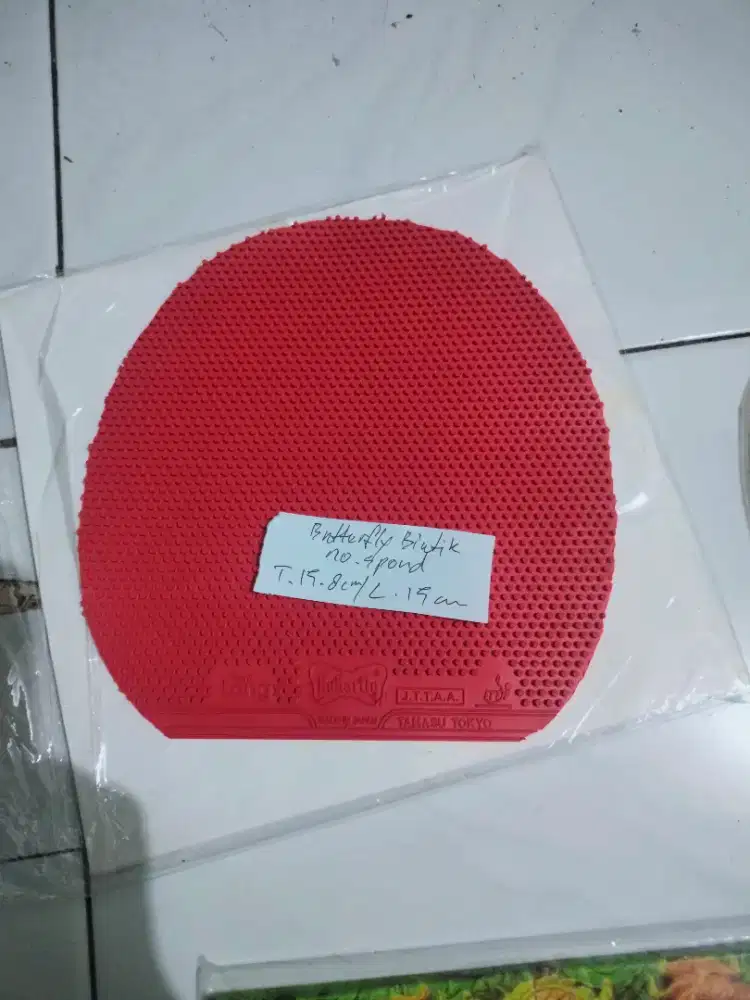 Karet bet pimpong tenis meja butterfly orii