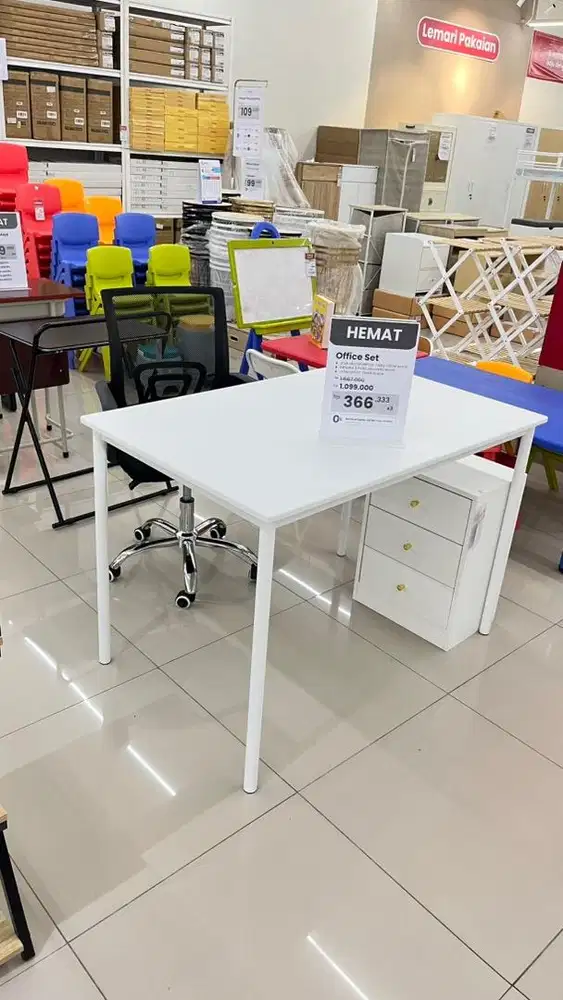 Meja kursi drawer set by selma