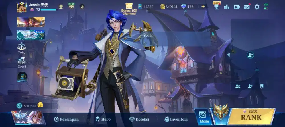 Akun Mobile legend MLBB Honnor