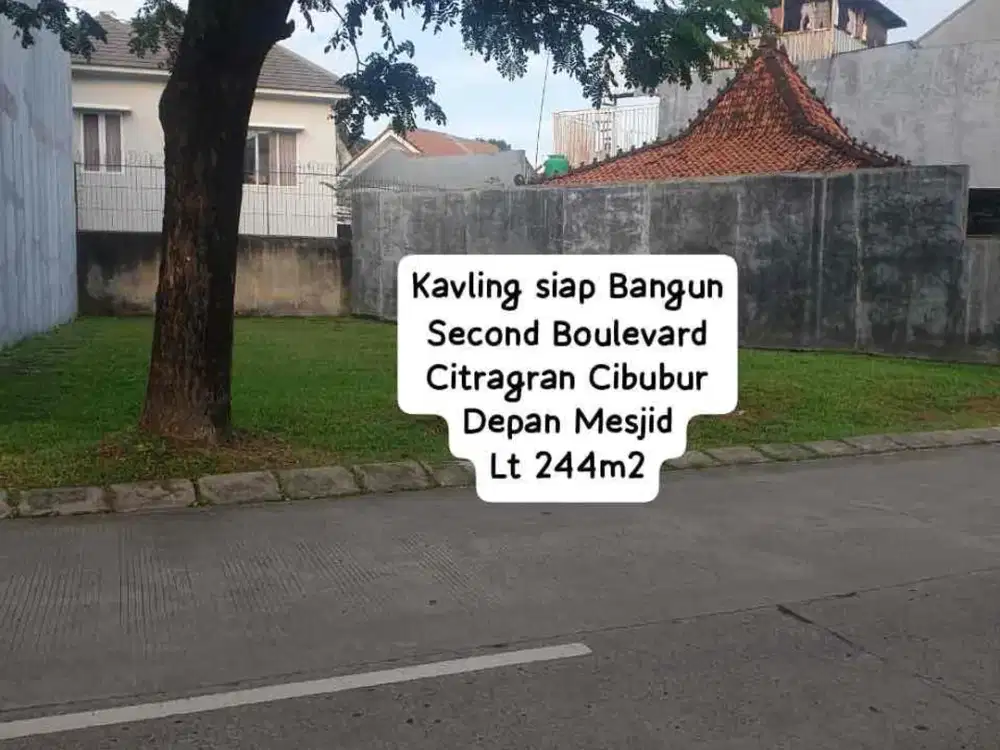 Jual kavling second Boulevard Citragran Cibubur selangkah ke Mesjid
