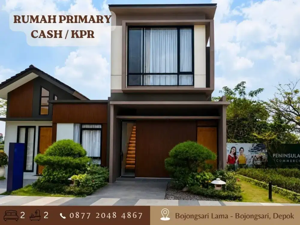 Rumah Strategis Modern Mewah SIAP HUNI 2LT di Shila At Sawangan Depok