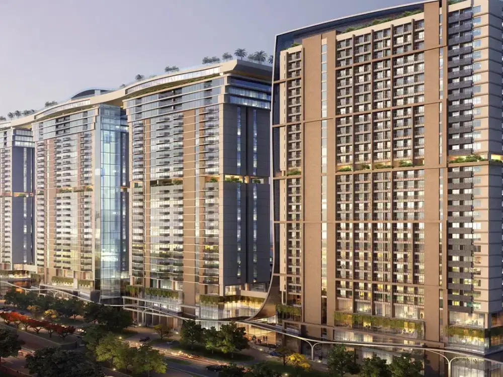 disewakan bulanan type 2 bedrooms saffron Noble apartemen, Sentul city
