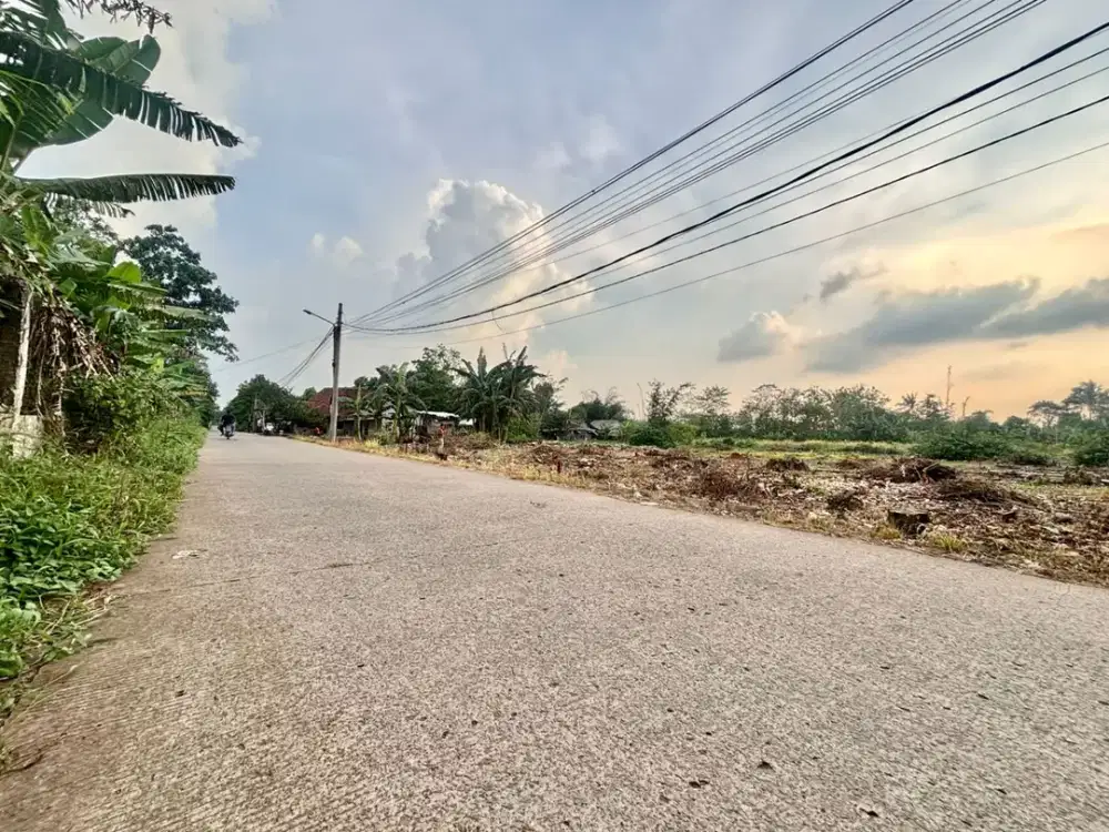 Tanah Tepi Jalan Cisauk Dekat Stasiun Jatake BSD, Bisa Cicil 12x