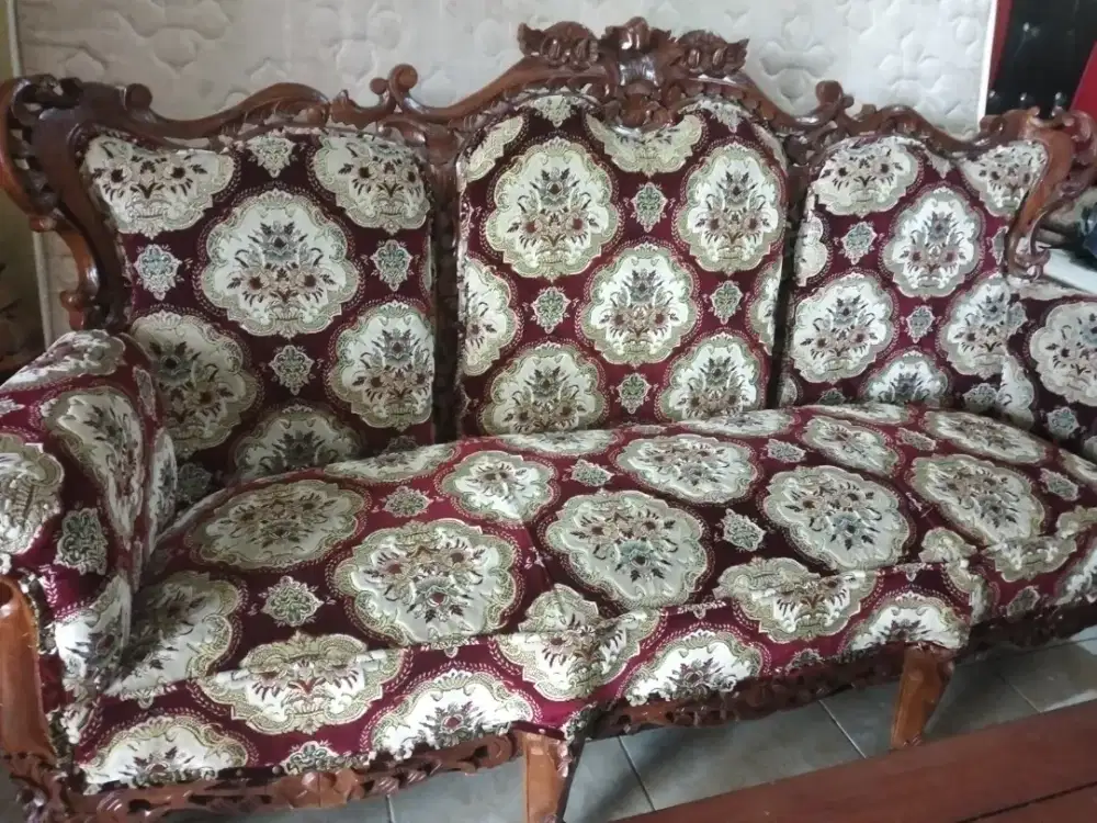 set kursi tamu jati Jepara asli 3211 plus meja