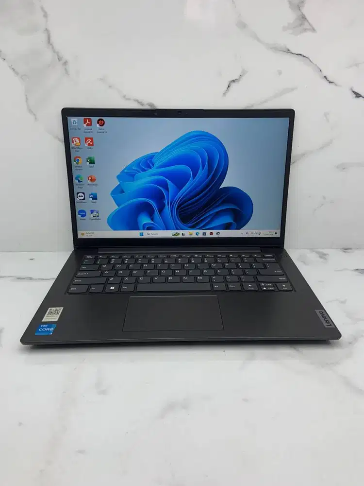 Laptop Modern Hemat, Lenovo V14 G2 ITL, laptop tipis kerja cepat