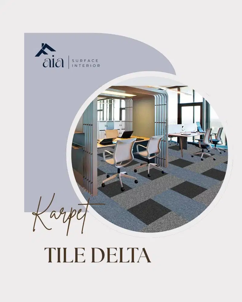 Karpet Tile Delta 50 cm x 50 cm | Karpet Kantor Premium Polos