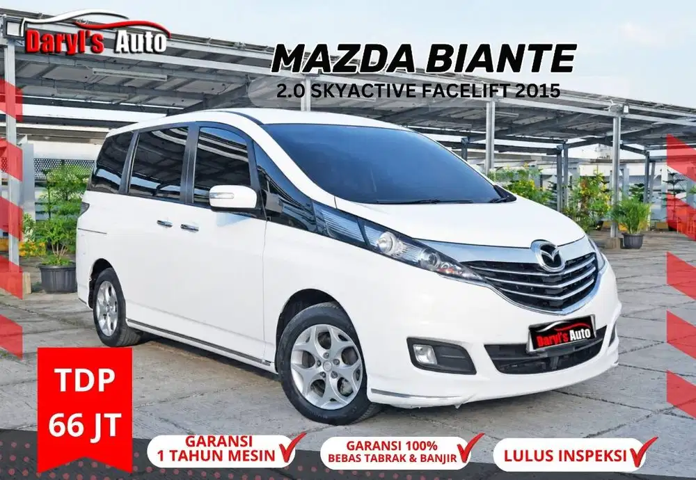 2015 Mazda Biante SkyActive Facelift 2.0 antik TDP 66jt