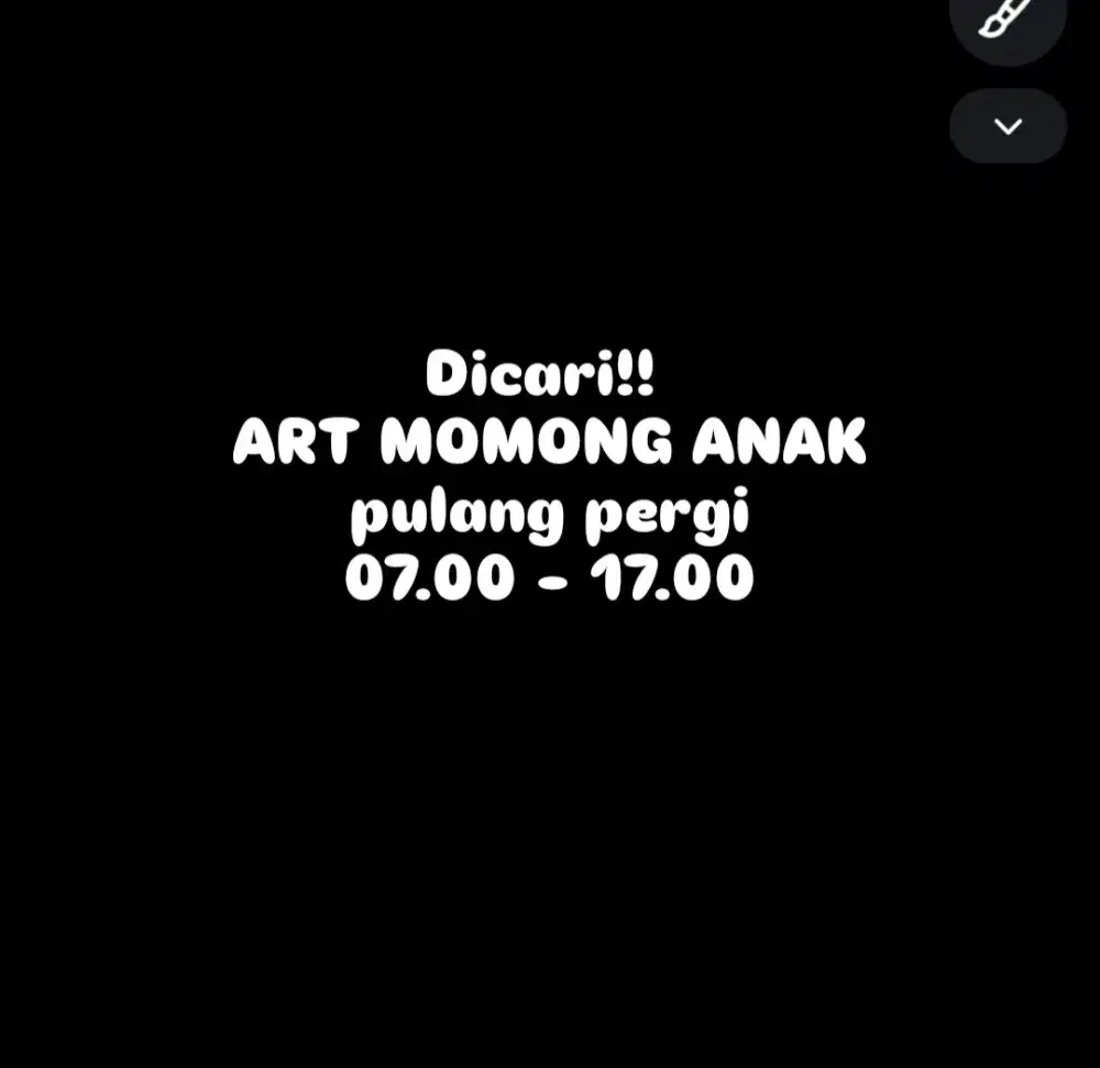 DICARI ART MOMONG (PULANG-PERGI) SAWANGAN