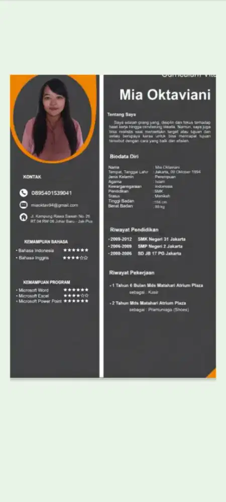 Info lowongan pekerjaan