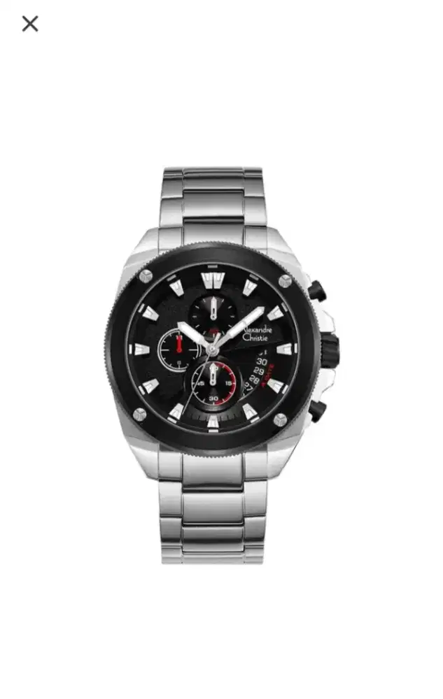 Alexandre Christie AC 6646 MC silver chronograph stainless steel strap