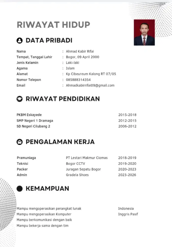 Cari pekerjaan admin/packer freelance/fulltime