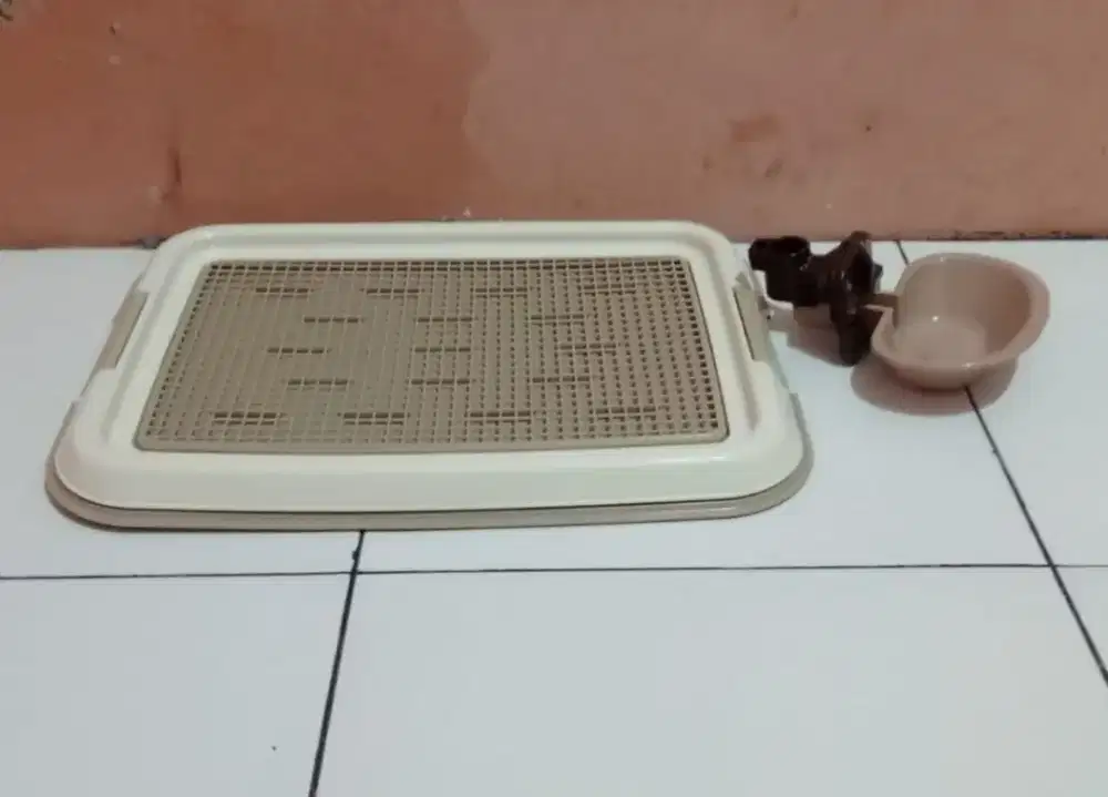 Potty dog + tempat makan