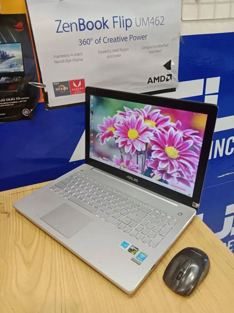 DILIRIK LAPTOP GAME DAN EDITING ASUS N550JK CORE i7 RAM 16GB SSD 256GB