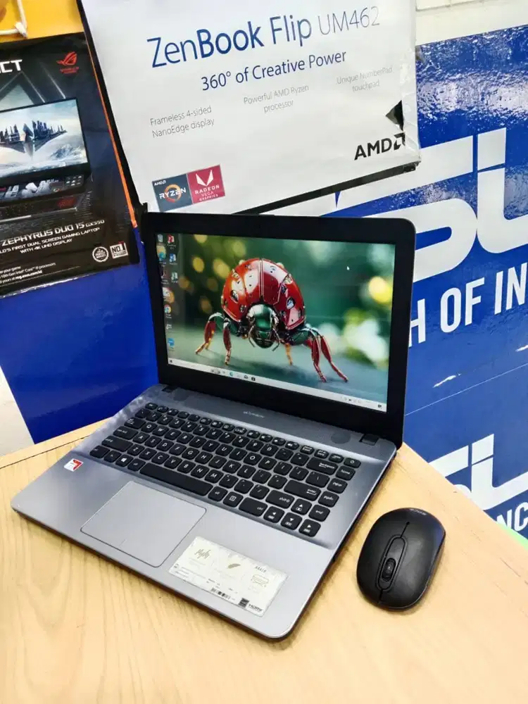 DILIRIK LAPTOP ASUS X441B RAM 4G HDD 1000GB SIAP PAKAI SEKOLAH