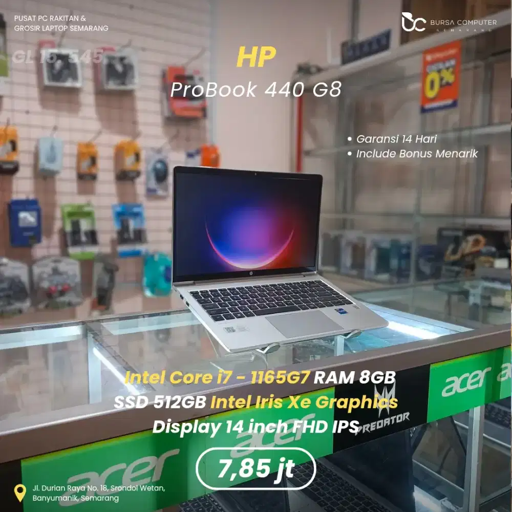 HP Probook 440 G8 | Core i7 1165G7 8GB 512GB