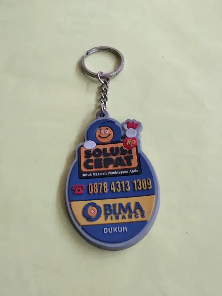 Keychain rubber souvenir gantungan kunci karet custom spesialist