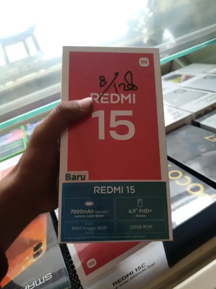 new redmi 15 8/128 garansi resmi
