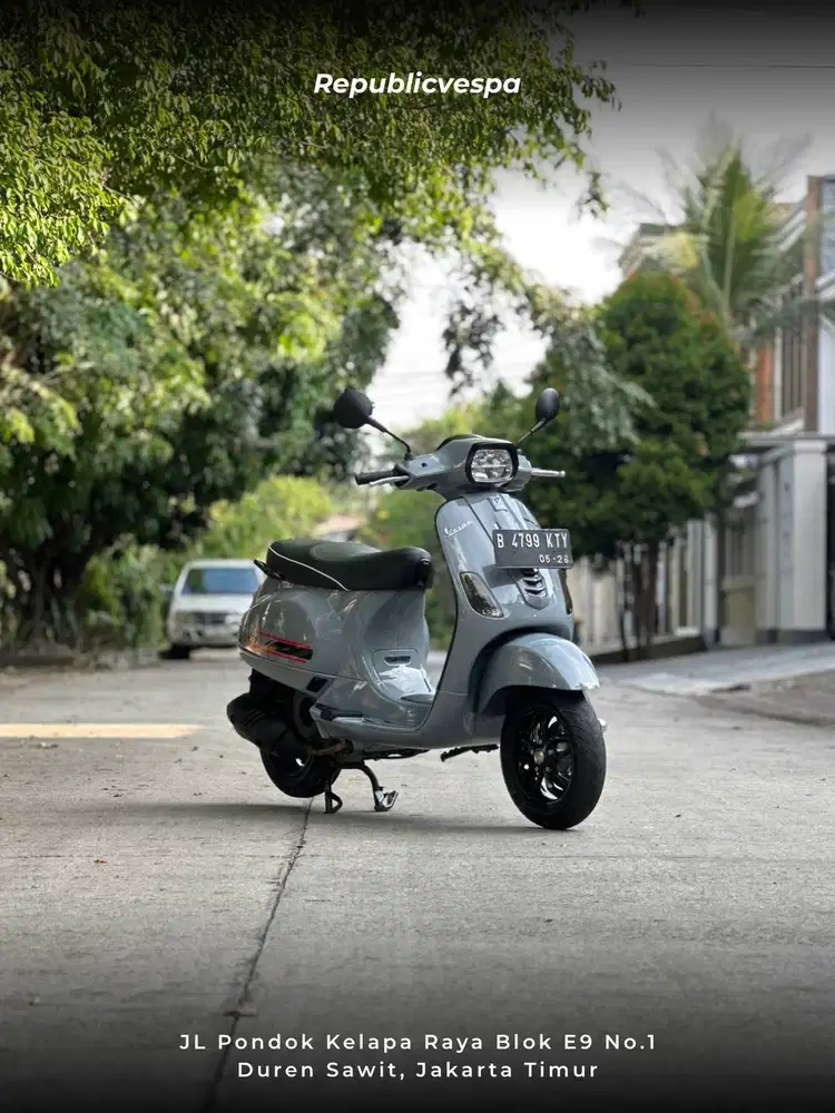 PIAGGIO VESPA S125 IGET FACELIFT TH 2021 WARNA GREY MATERIA