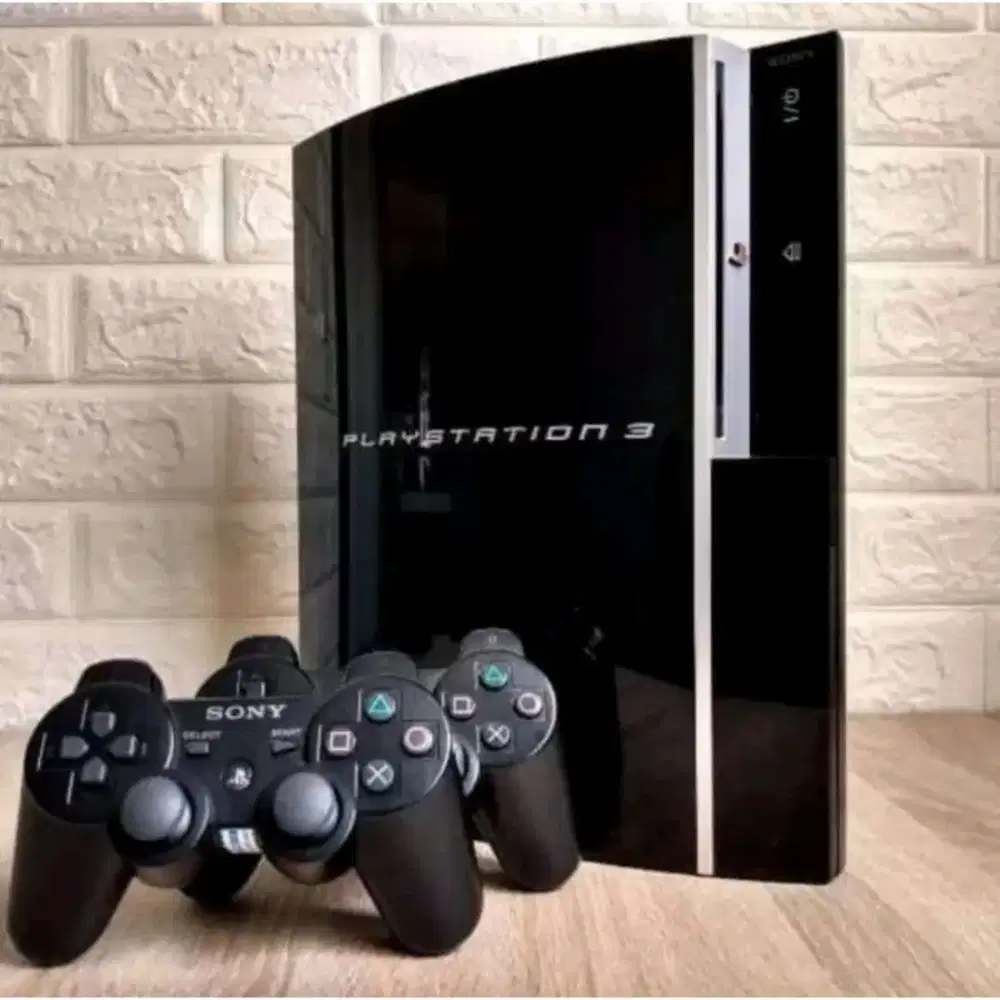 PS3 Fat masih sehat, stik 2bh, kabel USB 2bh, Hardisk 1 tera