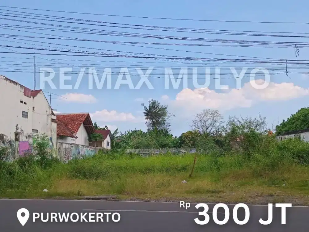 Disewakan Tanah Strategis Cocok untuk usaha area Purwokerto