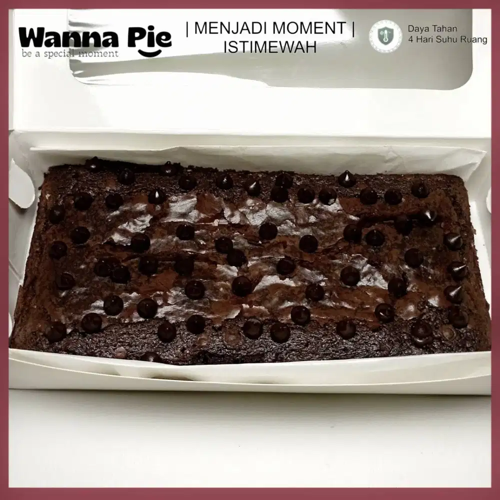 Brownies Fudgy Choco Chips - Fresh Pengiriman Surabaya