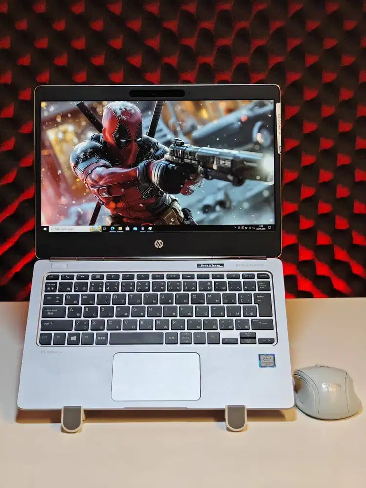 HP EliteBook Folio G1 FHD Layar Jernih & Keyboard Menyala - Slim Mewah